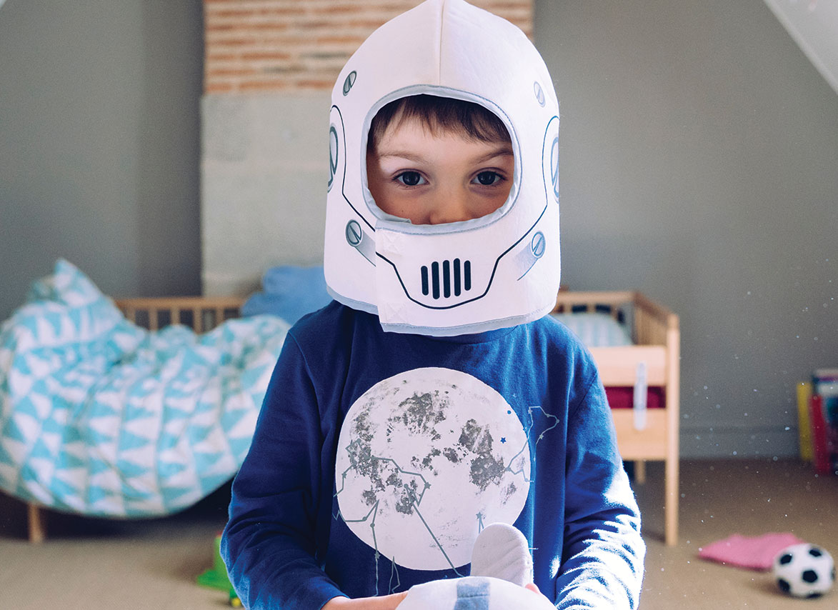 Benefit Boost - kid in space suit