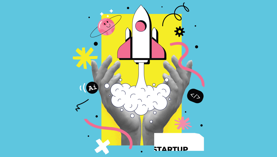 Business Startup Launch Collage